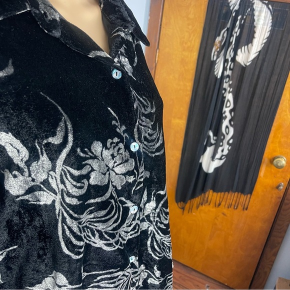 Velvet Button Down - Picture 2 of 4